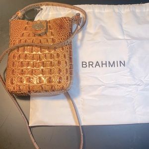 Melbourne Collection Marley Crocodile-Embossed Crossbody.